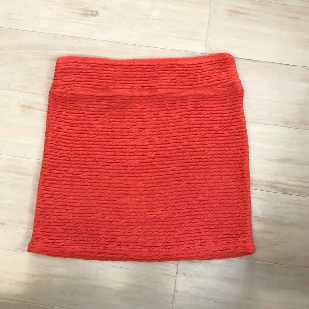 Cotton on orange mini skirt